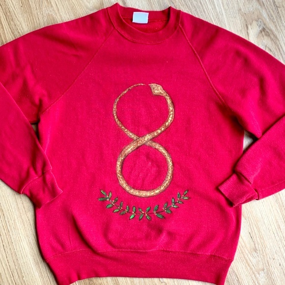 Lee Other - Vintage Lee Sweatshirt Hand Painted Snake | M